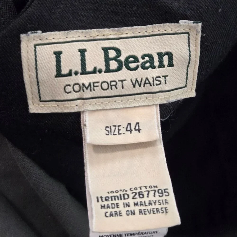 L.L. Bean Men's Size 44 Wrinkle-Free Double L Chino Comfort Shorts Charcoal Gray